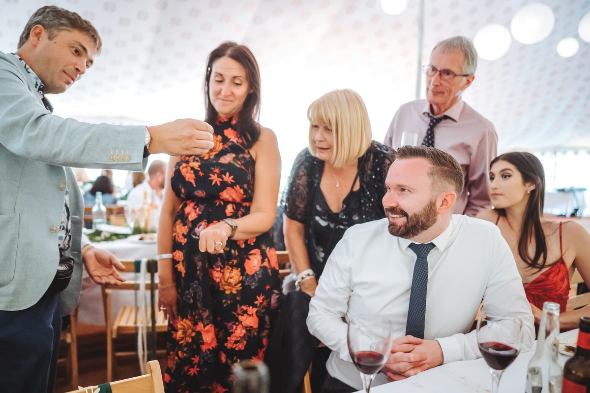 Wedding magic performance